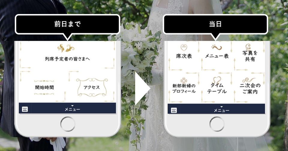 Marry Wall ふたりだけのline席次表